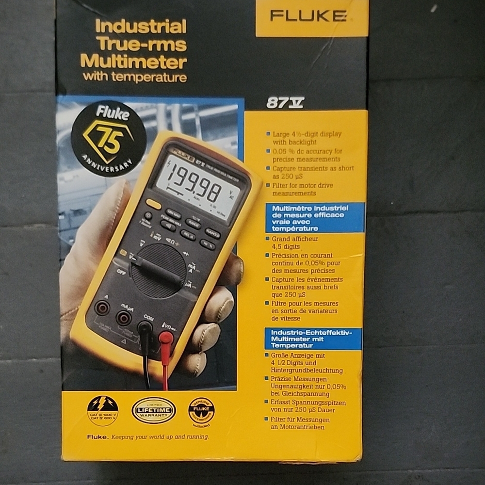 Fluke 87V Industrial Multimeter - Yellow